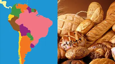 Mapa de Sudamérica y panes Mapa de Sudamérica y panes