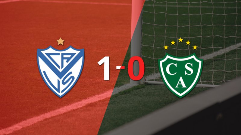 Sarmiento perdió 1-0 ante Vélez por un penal