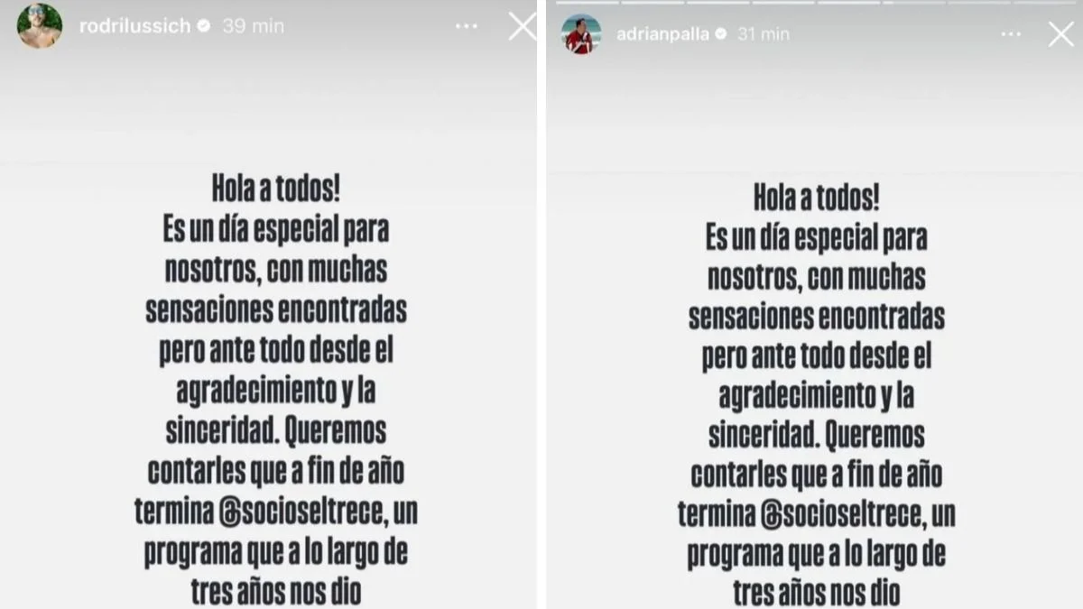 Por qué se termina Socios del Espectáulo. 
