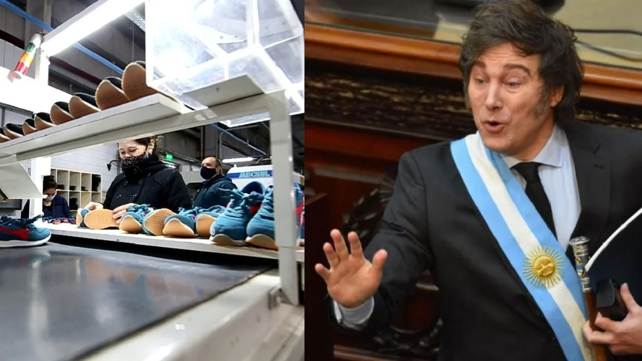 Fábrica de calzado y Javier Milei
