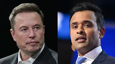 Musk y Ramaswamy. Musk y Ramaswamy.