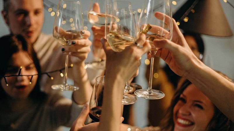 vino, brindis, copas