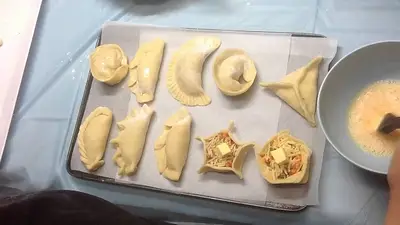 empanadas, repulgues empanadas, repulgues