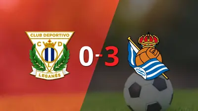 Un inspirado Real Sociedad propina una paliza a Leganés con una goleada 3 a 0 Un inspirado Real Sociedad propina una paliza a Leganés con una goleada 3 a 0