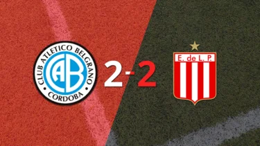 Sobre el final, Bryan Reyna marcó el gol del empate entre Belgrano y Estudiantes