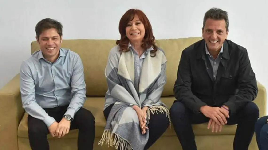 Axel Kicillof, Cristina Kirchner, Sergio Massa