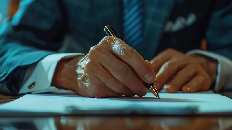 Persona escribiendo.