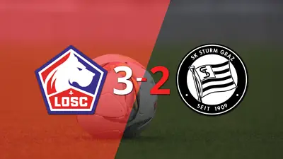 Vibrante 3-2 en el triunfo de Lille sobre Sturm Graz Vibrante 3-2 en el triunfo de Lille sobre Sturm Graz