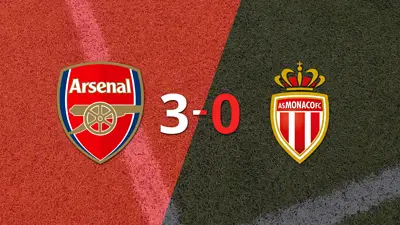 Arsenal goleó 3-0 a Mónaco con doblete de Bukayo Saka Arsenal goleó 3-0 a Mónaco con doblete de Bukayo Saka