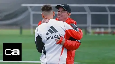 Marcelo Gallardo Claudio "Diablito" Echeverri River Plate Marcelo Gallardo Claudio "Diablito" Echeverri River Plate