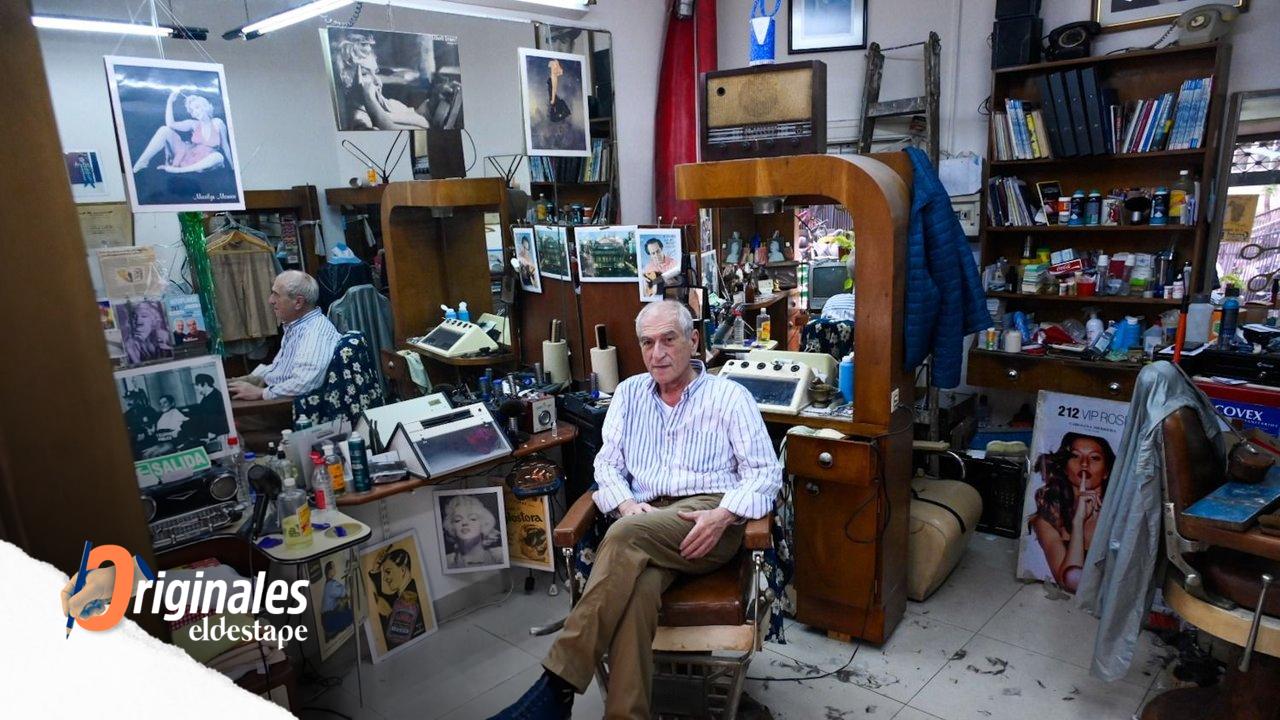 La historia de Bruno Scaturchio y su clásica peluquería del centro porteño, en la que trabaja desde 1971