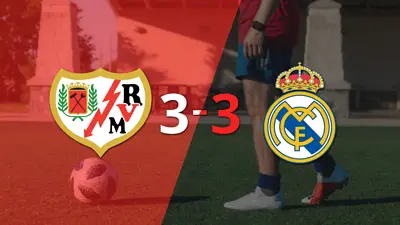 Feria de goles en el empate entre Rayo Vallecano y Real Madrid Feria de goles en el empate entre Rayo Vallecano y Real Madrid
