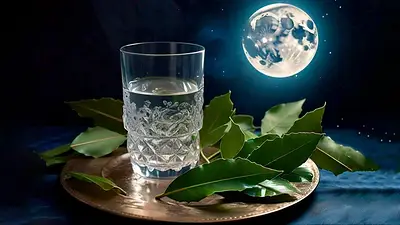 laurel, luna llena, luna, agua laurel, luna llena, luna, agua