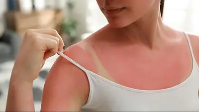mujer bronceada. mujer bronceada.