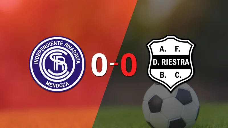 Independiente Riv. (M) y Dep. Riestra empataron sin goles