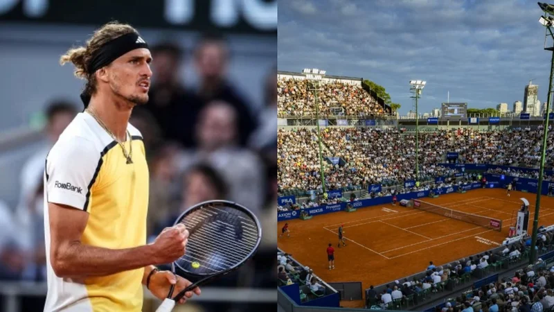 Tenis, Argentina Open 2025, Alexander Zverev, Facundo Díaz Acosta, Sebastián Báez. 