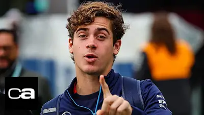 Franco Colapinto en el paddock de la F1. Franco Colapinto en el paddock de la F1.