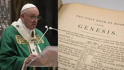 Papa Francisco y una Biblia Papa Francisco y una Biblia