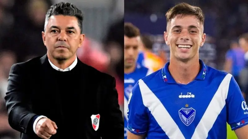 River Plate, Marcelo Gallardo, Valentín Gómez, Vélez Sarsfield. 