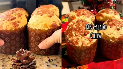 Pan dulce salado de chipá Pan dulce salado de chipá