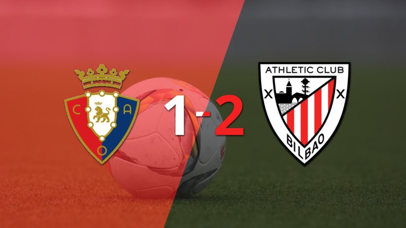 Athletic Bilbao se impone con remontada 2-1 sobre Osasuna
