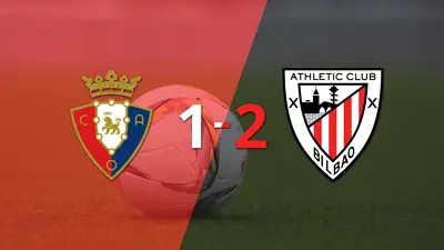Athletic Bilbao se impone con remontada 2-1 sobre Osasuna Athletic Bilbao se impone con remontada 2-1 sobre Osasuna