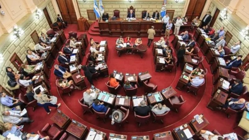 La Cámara de Diputados de Santa Fe durante una sesión.