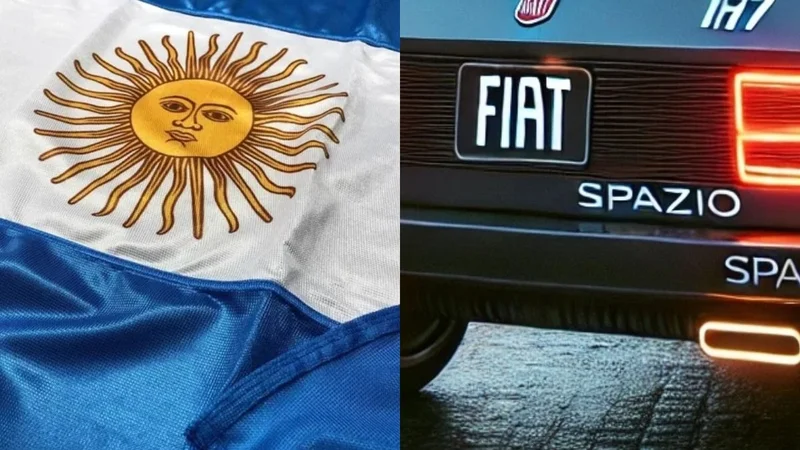 Fiat Spazio 147 hecho con inteligencia artificial
