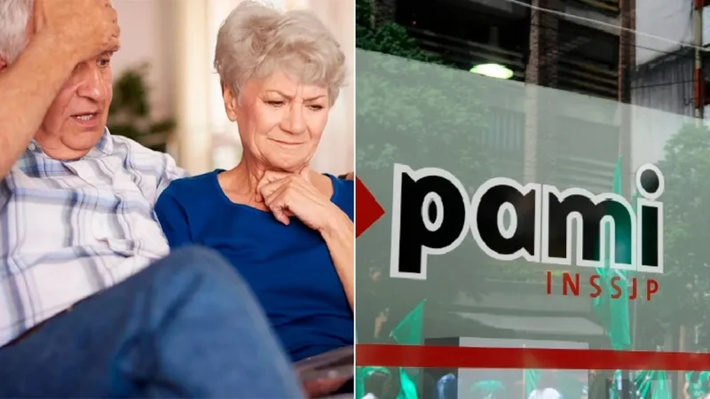 Jubilados y logo del  PAMI