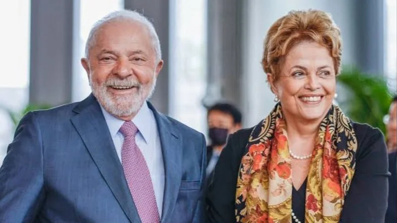 El presidente de Brasil, Luiz Inácio Lula da Silva, con la expresidenta y actual titular del Nuevo Banco de Desarrollo de los BRICS, Dilma Rousseff. Foto: Ricardo Stuckert