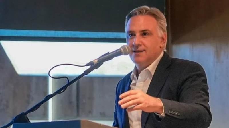 El gobernador Martín Llaryora, durante su último discurso en el Centro Cívico del Bicentenario. 