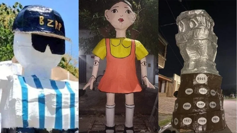 muñecos, la plata, año nuevo