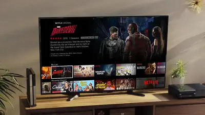Televisor muestra serie de Netflix Televisor muestra serie de Netflix