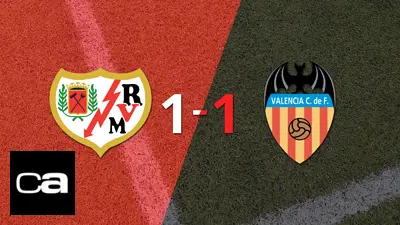 Rayo Vallecano y Valencia empataron 1 a 1 Rayo Vallecano y Valencia empataron 1 a 1