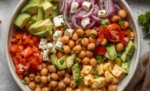 Receta De Ensalada Fresca Con Garbanzos Crujientes F cil Alta En receta-de-ensalada-fresca-con-garbanzos-crujientes-f-cil-alta-en