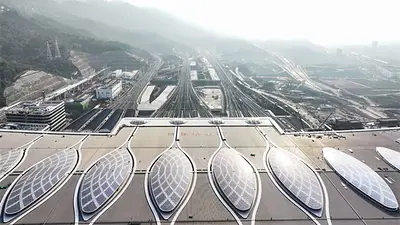 Inauguraron la estación de trenes más grande del mundo: mide lo mismo que 170 canchas de fútbol Inauguraron la estación de trenes más grande del mundo: mide lo mismo que 170 canchas de fútbol