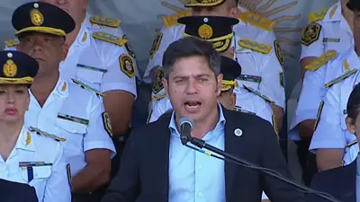 Kicillof defendió la inversión en seguridad y apuntó a Milei por no girarle fondos Kicillof defendió la inversión en seguridad y apuntó a Milei por no girarle fondos