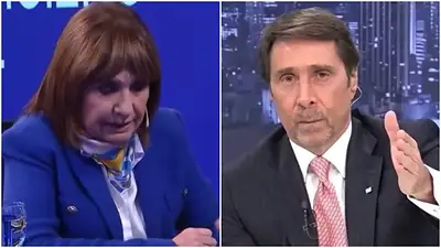 Patricia Bullrich quiso defender la reforma laboral y Eduardo Feinmann la cruzó. Patricia Bullrich quiso defender la reforma laboral y Eduardo Feinmann la cruzó.