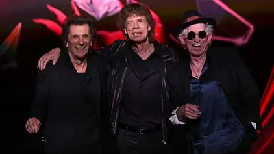 Ron Wood, Mick Jagger y Keith Richards Ron Wood, Mick Jagger y Keith Richards