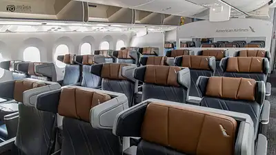 Interior de un avión Interior de un avión