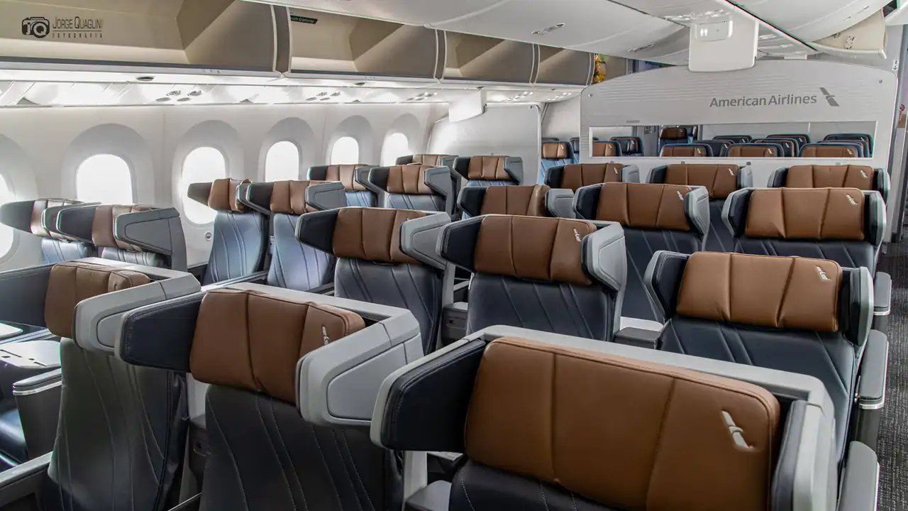 Interior de un avión