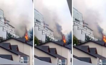 Feroz incendio en Bariloche: las llamas obligaron a evacuar un sanatorio céntrico | Incendio