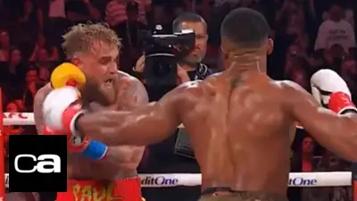 Al boxeo no se juega: Jake Paul sufrió un escalofriante KO y rotura de mandíbula vs. Anthony Joshua Al boxeo no se juega: Jake Paul sufrió un escalofriante KO y rotura de mandíbula vs. Anthony Joshua