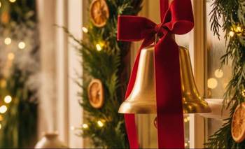 La importancia de colgar una campana con cinta roja en la puerta para Navidad | Navidad