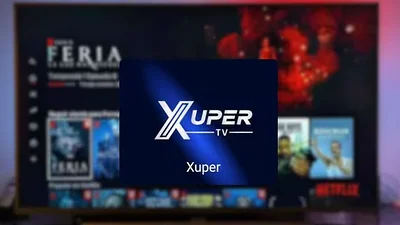 Pantalla de televisor con logo de Xuper TV Pantalla de televisor con logo de Xuper TV