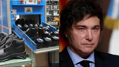 Fábrica de calzado y Javier Milei Fábrica de calzado y Javier Milei
