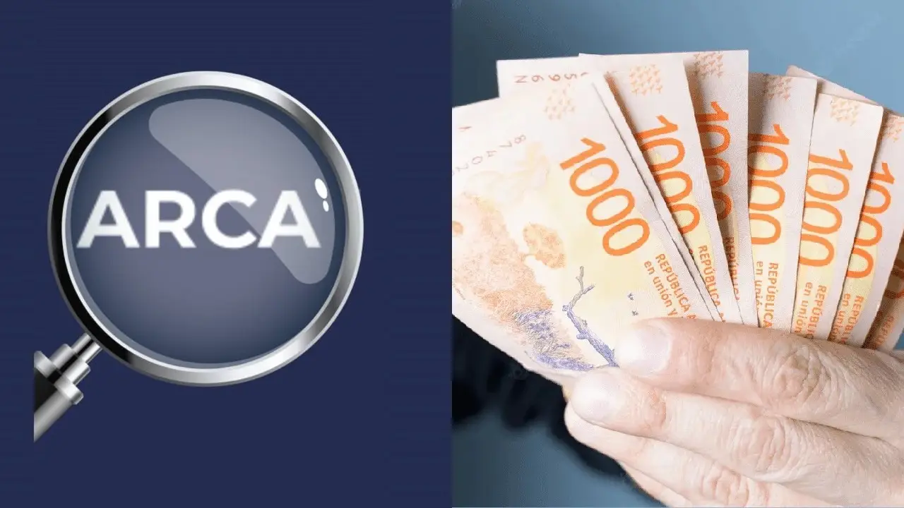 Logo de ARCA y pesos